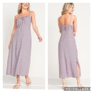Old Navy lavender Floral Maxi Cami Shift Dress XXL